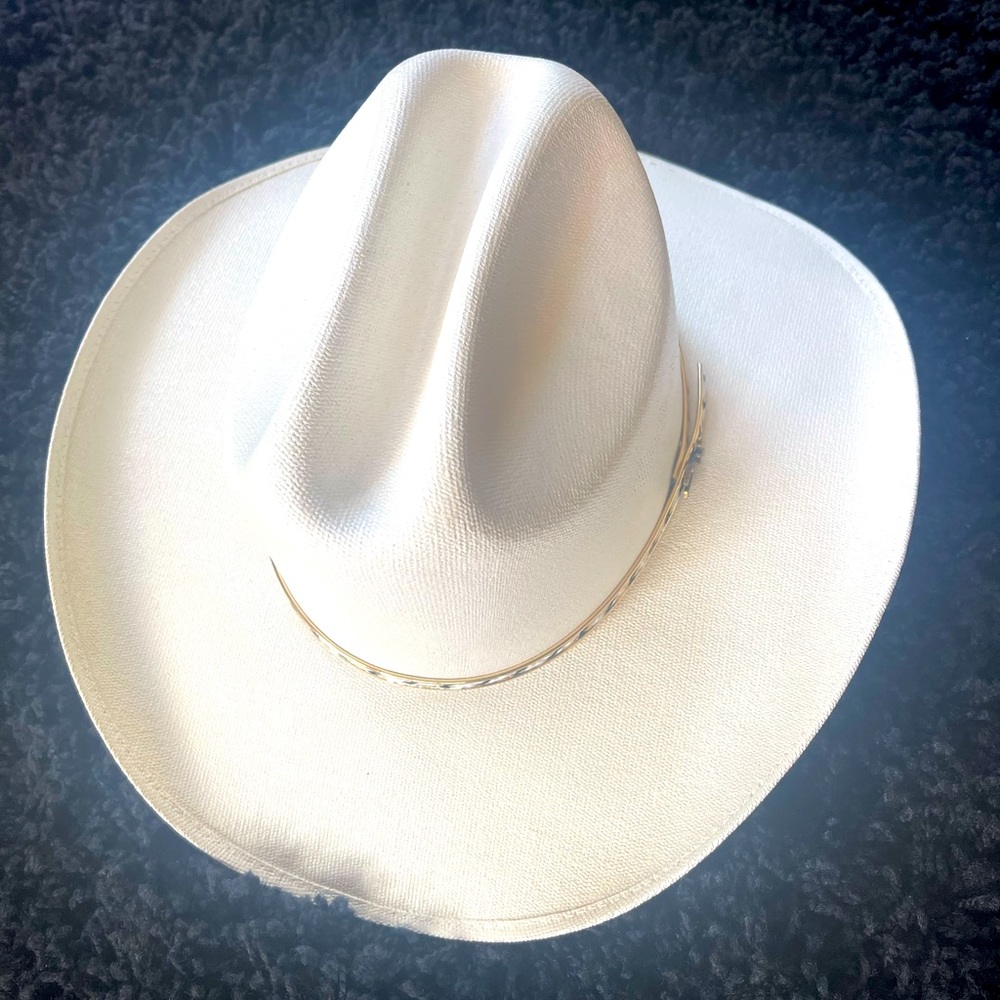 Alamo iron weave authentic cowboy hat size 7 1/8